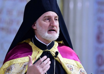 NEW YORK  Today, January 30, 2020, His Eminence Archbishop Elpidophoros of America officiated over the Divine Liturgy of the feast of the Three Hierarchs at the Archdiocesan Cathedral of the Holy Trinity in Manhattan. rrPhotos: © GOA/Dimitrios PanagosrPress Office: Stavros Papagermanos, pressoffice@goarch.org