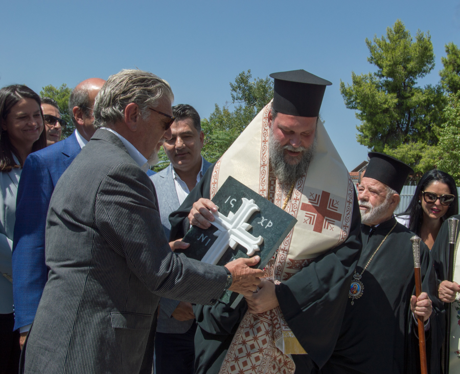 Νέα Φιλαδέλφεια: Αγιασμός και θεμελίωση νέου Βρεφονηπιακού Σταθμού παρουσία της Νίκης Κεραμέως